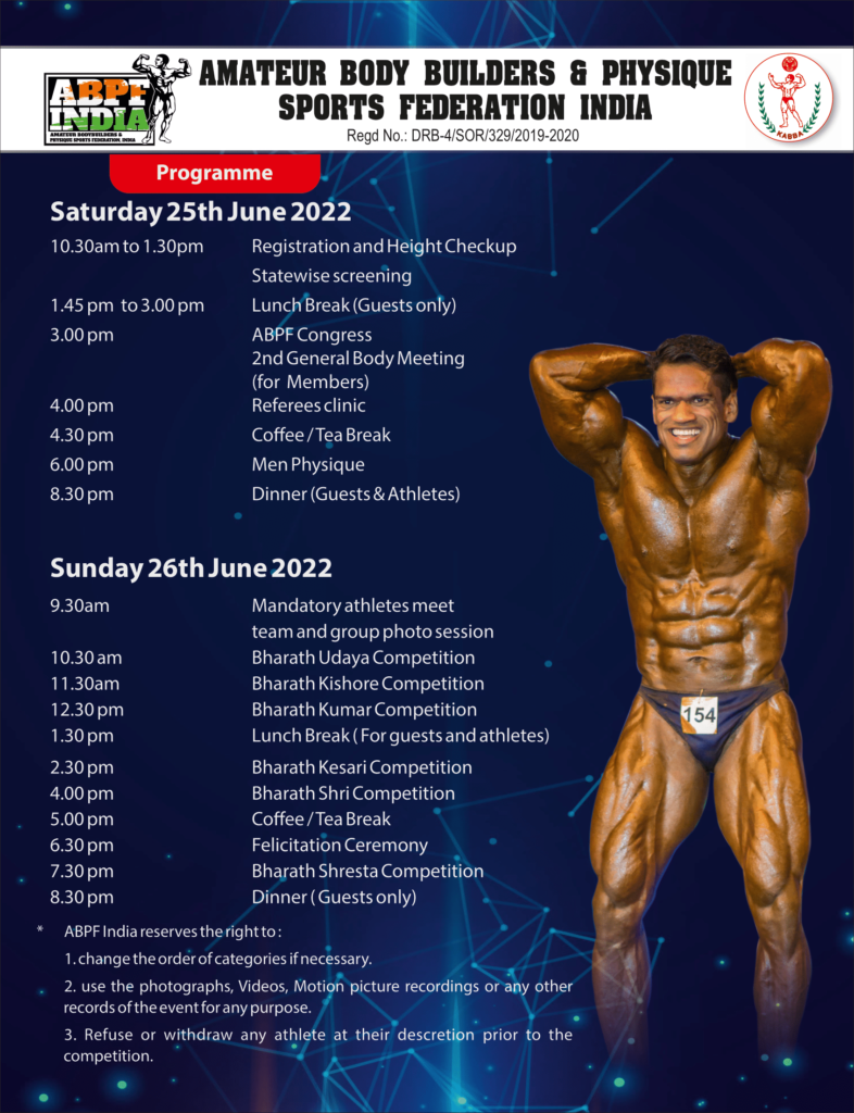 National Fitness and Bodybuilding Championship 2022 ABAM Maharashtra